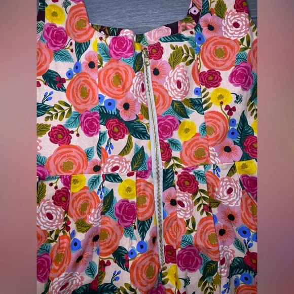 EUC Like New OOAK Reversible Handmade Vintage Style Retro Floral Colorful Dress - Picture 5 of 11